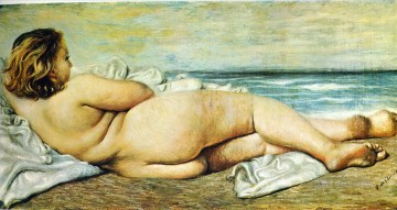 mujer desnuda en la playa 1932 Giorgio de Chirico Surrealismo metafísico Pinturas al óleo